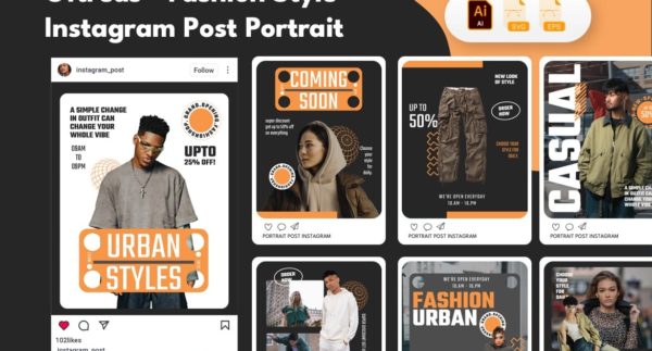 Oftreas – 时尚风格 Instagram 帖子肖像
