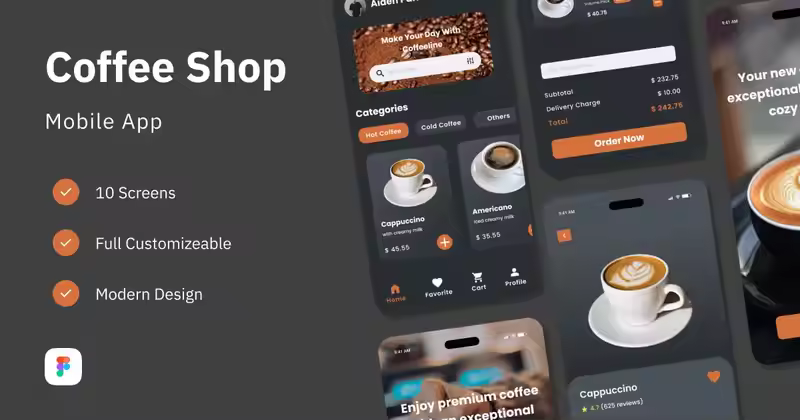 Cofeline – 咖啡店移动应用