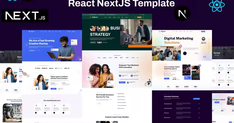 Digitom – 数字代理 React NextJS 模板